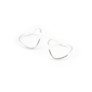 Image of Skye. 2 Sterling Silver Chevron Knuckle Rings