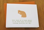 Image of Kitty Card - Licking Ourselves