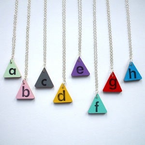 Image of Custom Initial Letter Necklace - Made to Order