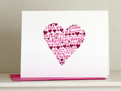Image of I Love You in Many Languages Heart