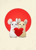 Image of Love Mouse Couple Giclée Print