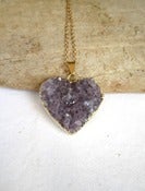 Image of Purple Heart Amethyst Necklace 