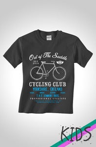 Image of Out Of The Saddle - Signature Downing Kids Cycling T-Shirt