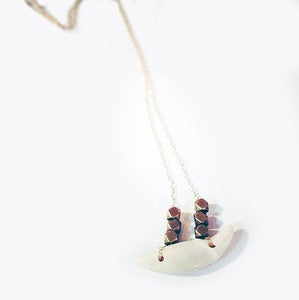 Image of witchy woman / coyote tooth necklace