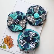 Image of set of 3 posy pins - 811