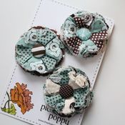 Image of set of 3 posy pins - 812