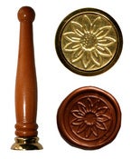 Image of 103 - Sunflower design wax seal stamper