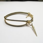 Image of Zipper + Spike Bracelet