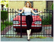 Image of "Rockabilly Red" Standard PRINT (May in Jayne Caswell Calendar)