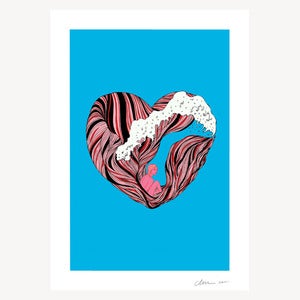Image of OCEAN HEART- ART PRINT