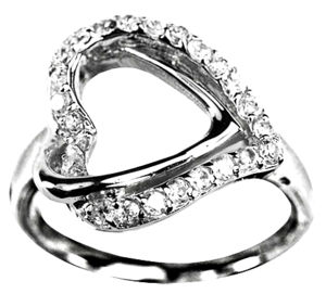 Image of Layered Heart Ring