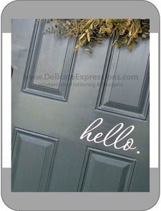Image of Front Door "hello."