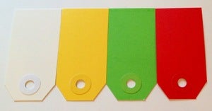 Image of Shipping Tags - Small Colored