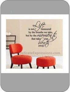 Image of Life Is Not Measured by the breaths...