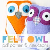 Image of Felt Owl PDF Pattern & Instructions
