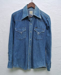 Image of 1970s Lee denim shirt (S)