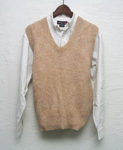 Image of Vintage ivy league knitted vest (S)