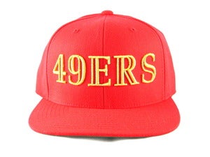 Image of Balmain Inspired San Francisco 49er&#x27;s SnapBack Hat