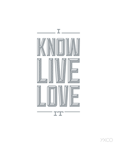 Image of I Know It. I Live It. I Love It. - Printable PDF