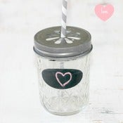 Image of Set of 6 lemonade Jars + Lids
