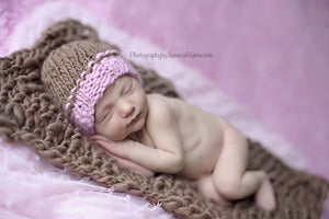 Image of Newborn Luxe Strawberry Mocah Set