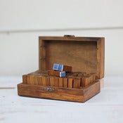 Image of Wooden Alphabet Stamp Set