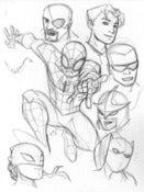 Image of ultimate spidey tryout sketch