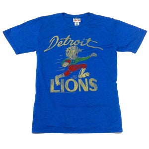 Image of Detroit Lions Retro 50s Mascot 