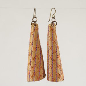 Image of Emily Floyd Leather Cone Earrings