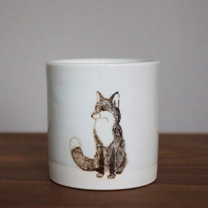 Image of Small White Fox Tumbler 
