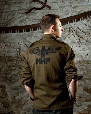 Image of SH45 [BLACK EAGLE] Vintage Army Combat Shirt with Sleeve Straps