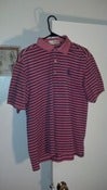 Image of RARE VINTAGE PINK W/ STRIPES POLO MED MENS (1 LEFT!)