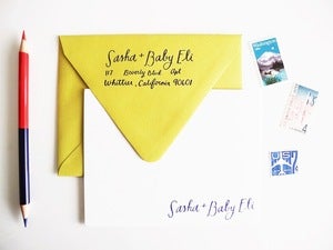 Image of New Personalized Baby Stationery Set