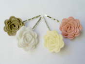 Image of Hair slide - Peaches and Cream palette