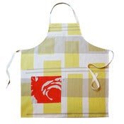 Image of apron in tartan primrose