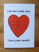 Image of Love card - i love your mouth