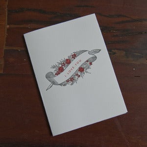 Image of I Love You Painted Scene Card