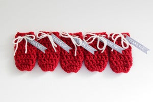 Image of Favor Pouches in Cardinal (Set of 5)