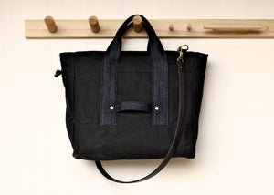 Image of Utility Tote - Black & Indigo