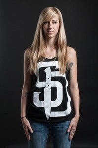 Image of Stab Diego Tank (Black/White)