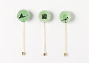 Image of Alpine saucer hat/lapel pin (left)