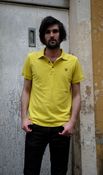 Image of VINTAGE LYLE & SCOTT BRIGHT YELLOW POLO