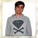Image of Diamond & Crossbones Hoodie (Heather/Dark Grey)