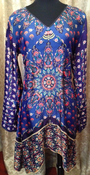 Image of Johnny Was Silk Paisley Dress SZ M