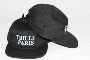 Image of Trille De Luxe Trille Paris 5 Panel Hat - Black