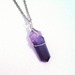 Image of Wire wrapped Amethyst point necklace