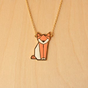 Image of Origami necklaces: Cat