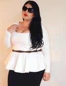 Image of "The Frill of the Chase" Top Cream