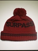 Image of Surpass Pom Beanie - Burgundy