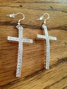 Image of "Shine" Cross Earrings 